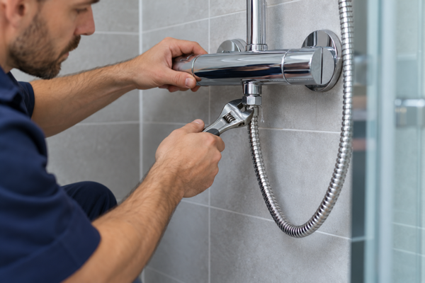 Handy Andrew fixes leaking showers